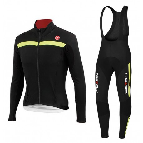 DŁUGI KOMPLET CASTELLI MODEL 2014 BLACK-YELLOW