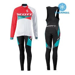  DAMSKI DŁUGI KOMPLET ROWEROWY SCOTT 2015