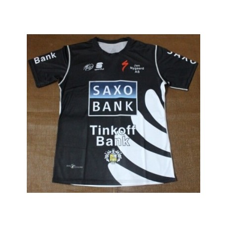 T-SHIRT ROWEROWY SAXO BANK MODEL 2013 BLACK