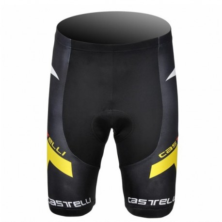 SPODENKI ROWEROWE CASTELLI MODEL 2012 BLACK-YELLOW