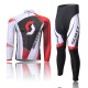 SCOTT DŁUGI KOMPLET ROWEROWY 2014 WHITE-RED