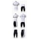 PROFESJONALNY LETNI KOMPLET ROWEROWY NALINI MODEL 2011 WHITE