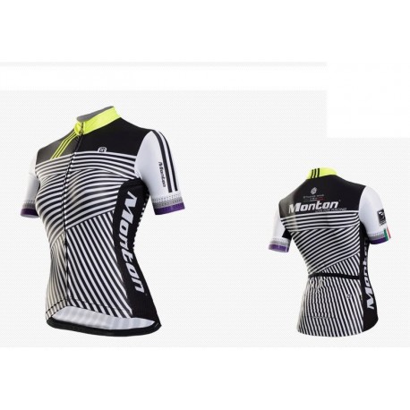 MONTON DAMSKA KOSZULKA ROWEROWA 2014 BLACK-WHITE