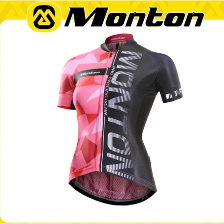 MONTON DAMSKA KOSZULKA ROWEROWA 2016 BLACK-PINK
