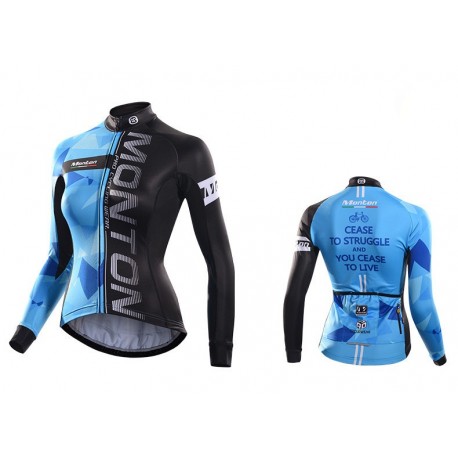 MONTON DAMSKA BLUZA ROWEROWA 2014 BLUE-BLACK