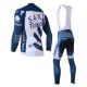PROFESJONALNY DŁUGI KOMPLET ROWEROWY SAXO BANK 2013 BLUE