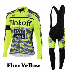 SAXO BANK DŁUGI KOMPLET ROWEROWY 2015 FLUO YELLOW