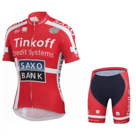 SAXO BANK LETNI KOMPLET ROWEROWY 2014 RED