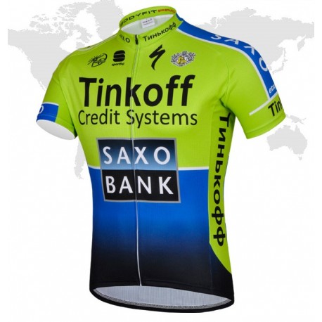 SAXO BANK KOSZULKA ROWEROWA MODEL 2014