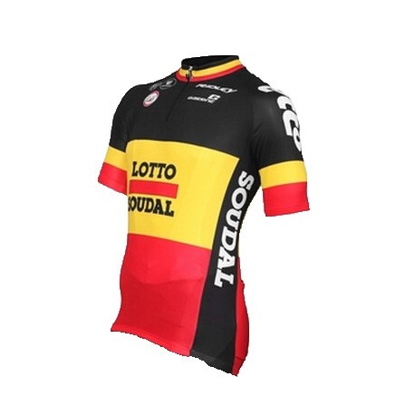 LOTTO PROFESJONALNA KOSZULKA ROWEROWA 2016 YELLOW-RED