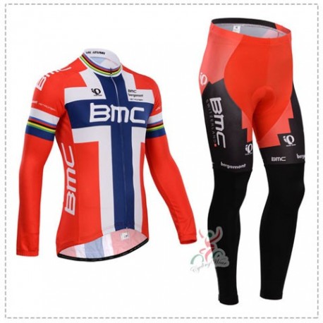 PROFESJONALNY DŁUGI KOMPLET ROWEROWY BMC 2014 RED